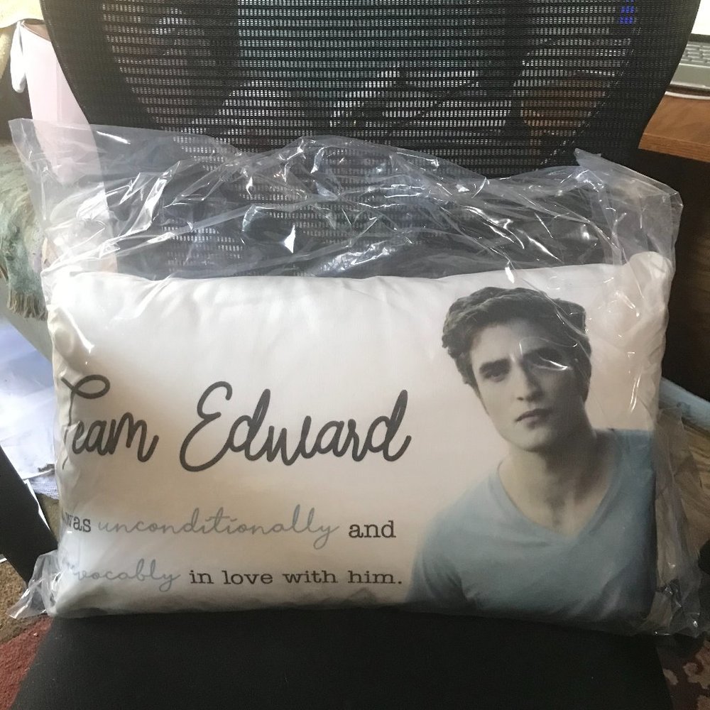 Team Edward pillow